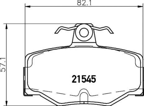 Комплект тормозных колодок NISSAN ALMERA, NISSAN PRIMERA, NISSHINBO (NP2050)