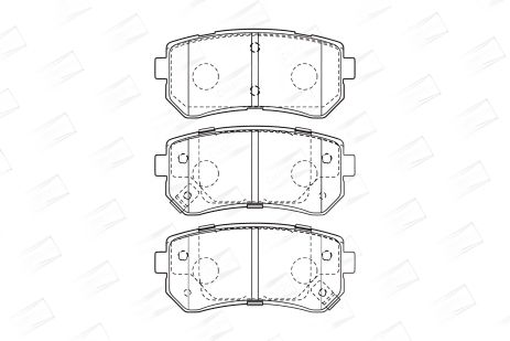 Комплект гальмівних колодок KIA CEE'D, KIA PRO, CHAMPION (573757CH-мастер) Комплект гальмівних колодок KIA CEE'D, KIA PRO, CHAMPION (573757CH-мастер)
