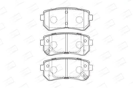 Комплект гальмівних колодок KIA CEE'D, KIA PRO, CHAMPION (573757CH-мастер) Комплект гальмівних колодок KIA CEE'D, KIA PRO, CHAMPION (573757CH-мастер)