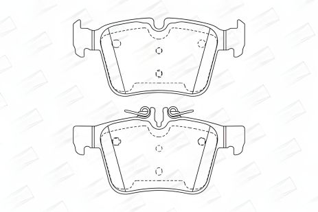 Тормозные колодки комплект MB C-CLASS, CHAMPION (573609CH) Тормозные колодки комплект MB C-CLASS, CHAMPION (573609CH)