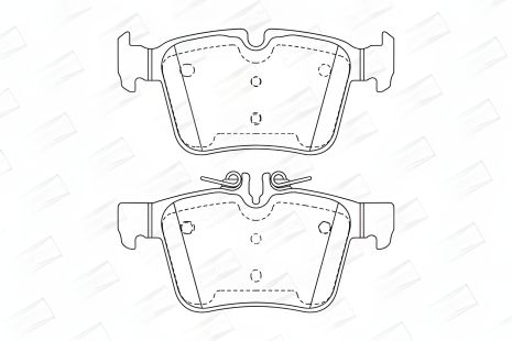 Гальмівних колодок комплект MB C-CLASS, CHAMPION (573609CH) Гальмівних колодок комплект MB C-CLASS, CHAMPION (573609CH)