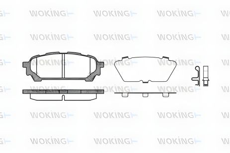 Гальмівні колодки WOKING для SUBARU FORESTER, IMPREZA Гальмівні колодки WOKING для SUBARU FORESTER, IMPREZA