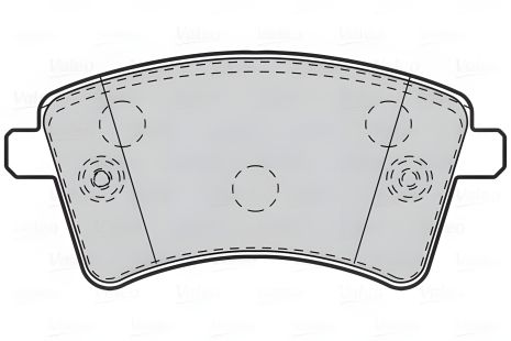 Тормозных колодок комплект VALEO (302108) для MB CITAN, TRAFIC RENAULT, KANGOO RENAULT