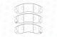 Комплект гальмівних колодок PEUGEOT 4007, CITROËN C-CROSSER, MITSUBISHI DELICA, CHAMPION (572447CH) Комплект гальмівних колодок PEUGEOT 4007, CITROËN C-CROSSER, MITSUBISHI DELICA, CHAMPION (572447CH)