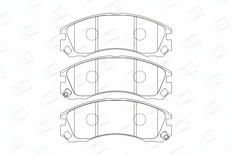 Комплект гальмівних колодок PEUGEOT 4007, CITROËN C-CROSSER, MITSUBISHI DELICA, CHAMPION (572447CH) Комплект гальмівних колодок PEUGEOT 4007, CITROËN C-CROSSER, MITSUBISHI DELICA, CHAMPION (572447CH)