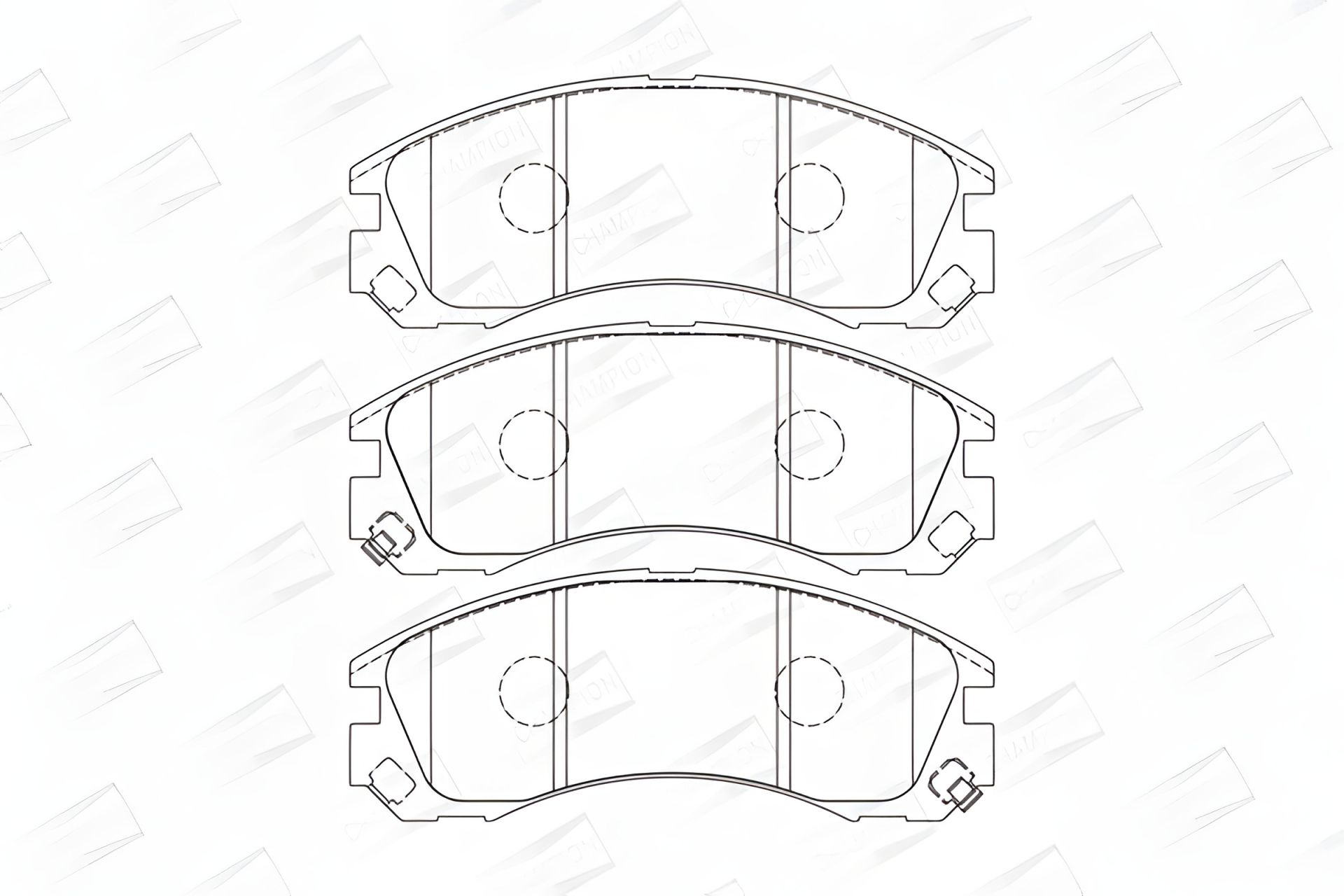 Комплект гальмівних колодок PEUGEOT 4007, CITROËN C-CROSSER, MITSUBISHI DELICA, CHAMPION (572447CH) Комплект гальмівних колодок PEUGEOT 4007, CITROËN C-CROSSER, MITSUBISHI DELICA, CHAMPION (572447CH)