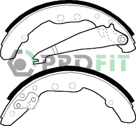 Комплект гальмівних колодок для SEAT INCA, VW CADDY, AUDI 100, PROFIT модель 50010409 Комплект гальмівних колодок для SEAT INCA, VW CADDY, AUDI 100, PROFIT модель 50010409