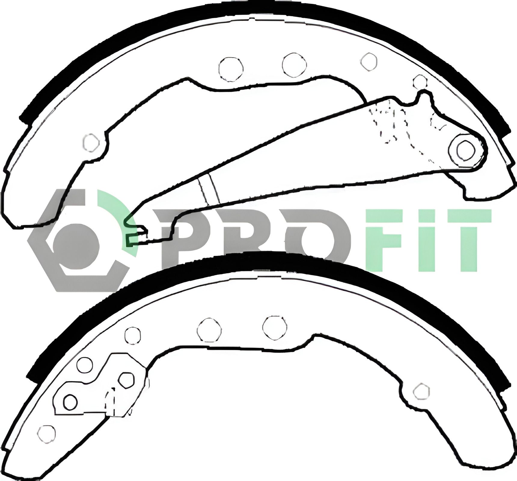 Комплект гальмівних колодок для SEAT INCA, VW CADDY, AUDI 100, PROFIT модель 50010409 Комплект гальмівних колодок для SEAT INCA, VW CADDY, AUDI 100, PROFIT модель 50010409