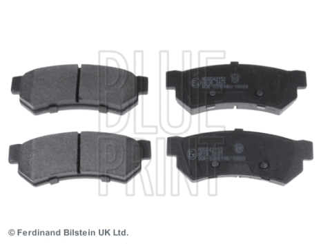 Комплект гальмівних колодок CHEVROLET LACETTI, CHEVROLET NUBIRA, BLUE PRINT (ADG042152)