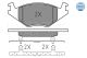 Комплект тормозных колодок SEAT CORDOBA, VW GOLF, VW CADDY, MEYLE (0252088719)