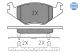 Гальмівних колодок комплект SEAT CORDOBA, VW GOLF, VW CADDY, MEYLE (0252088719)