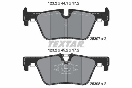 Комплект тормозных колодок BMW 4, BMW 2, BMW 1, TEXTAR (2530701)