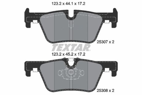Комплект тормозных колодок BMW 4, BMW 2, BMW 1, TEXTAR (2530701)