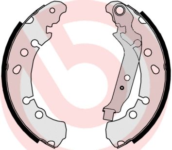 Комплект тормозных колодок DAIHATSU CHARADE, TOYOTA YARIS, TOYOTA AYGO, BREMBO (S83513)