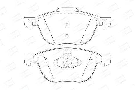 Тормозные колодки комплект VOLVO V40, MAZDA 5, FORD GRAND, CHAMPION (573209CH)