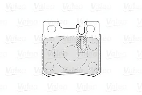 Комплект гальмівних колодок MB E-CLASS, MB C-CLASS, MB SLK, VALEO (301272)