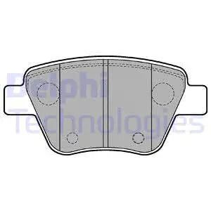 Комплект тормозных колодок SKODA OCTAVIA, SEAT ALTEA, AUDI A1, DELPHI (LP2178)