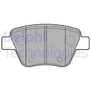 Комплект гальмівних колодок SKODA OCTAVIA, SEAT ALTEA, AUDI A1, DELPHI (LP2178)