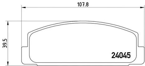 Комплект тормозных колодок BESTURN (FAW), MAZDA RX-7, MAZDA PREMACY, BREMBO (P49036)