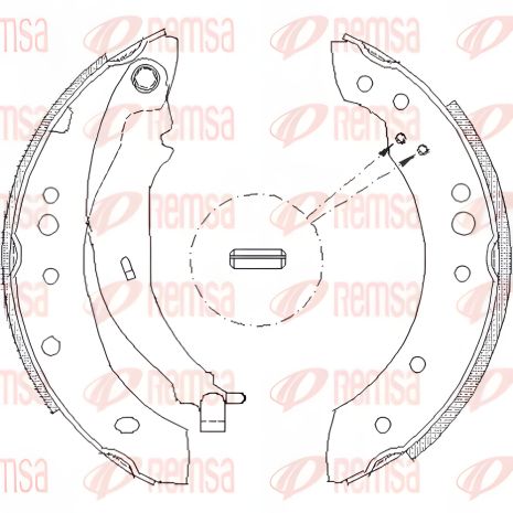 Гальмівні колодки для HAIMA FAW, MITSUBISHI COLT, REMSA 414901