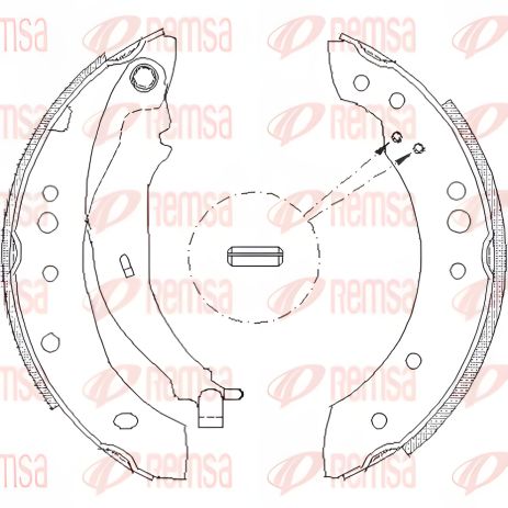 Гальмівні колодки для HAIMA FAW, MITSUBISHI COLT, REMSA 414901