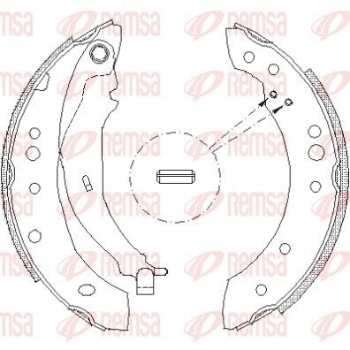 Комплект тормозных колодок HAIMA (FAW), MITSUBISHI COLT, SMART FORFOUR, REMSA (414901)