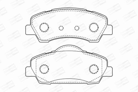 Тормозной колодки комплект PEUGEOT 301, CITROËN C4, CITROËN C-ELYSEE, CHAMPION (573461CH)