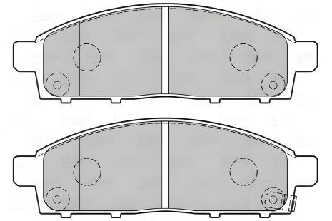 Комплект тормозных колодок для MITSUBISHI PAJERO и L200, VALEO (301893)