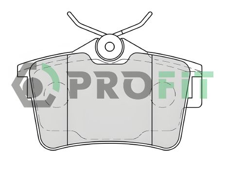 Гальмівних колодок комплект PEUGEOT 308, CITROËN BERLINGO, PEUGEOT PARTNER, PROFIT (50004250)