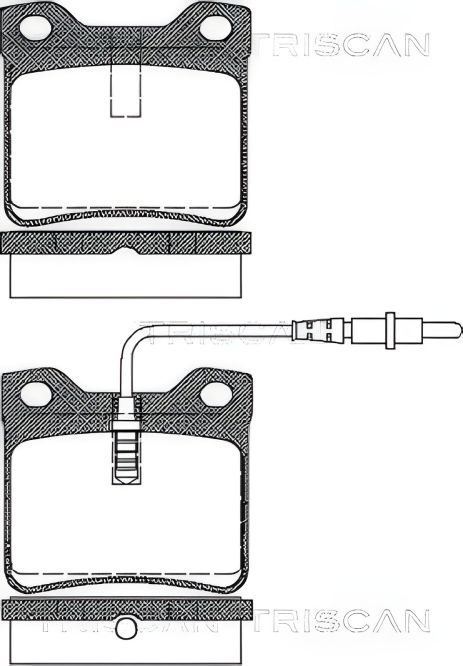 Комплект колодок гальмівних PEUGEOT 605, TRISCAN (811028941)