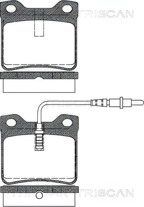 Комплект колодок гальмівних PEUGEOT 605, TRISCAN (811028941) Комплект колодок гальмівних PEUGEOT 605, TRISCAN (811028941)
