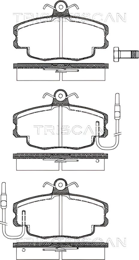 Гальмівних колодок комплект PEUGEOT 309, RENAULT CLIO, RENAULT 21, TRISCAN (811010041) Гальмівних колодок комплект PEUGEOT 309, RENAULT CLIO, RENAULT 21, TRISCAN (811010041)