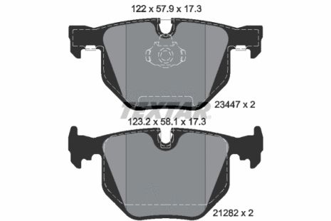 Комплект тормозных колодок BMW 7, TEXTAR (2344702)