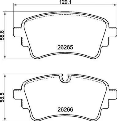 Комплект тормозных колодок VW TOUAREG, AUDI Q7, AUDI A7, BREMBO (P85185)