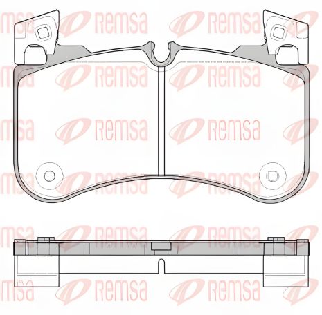 Тормозные колодки комплект для LAND ROVER, REMSA (183100)