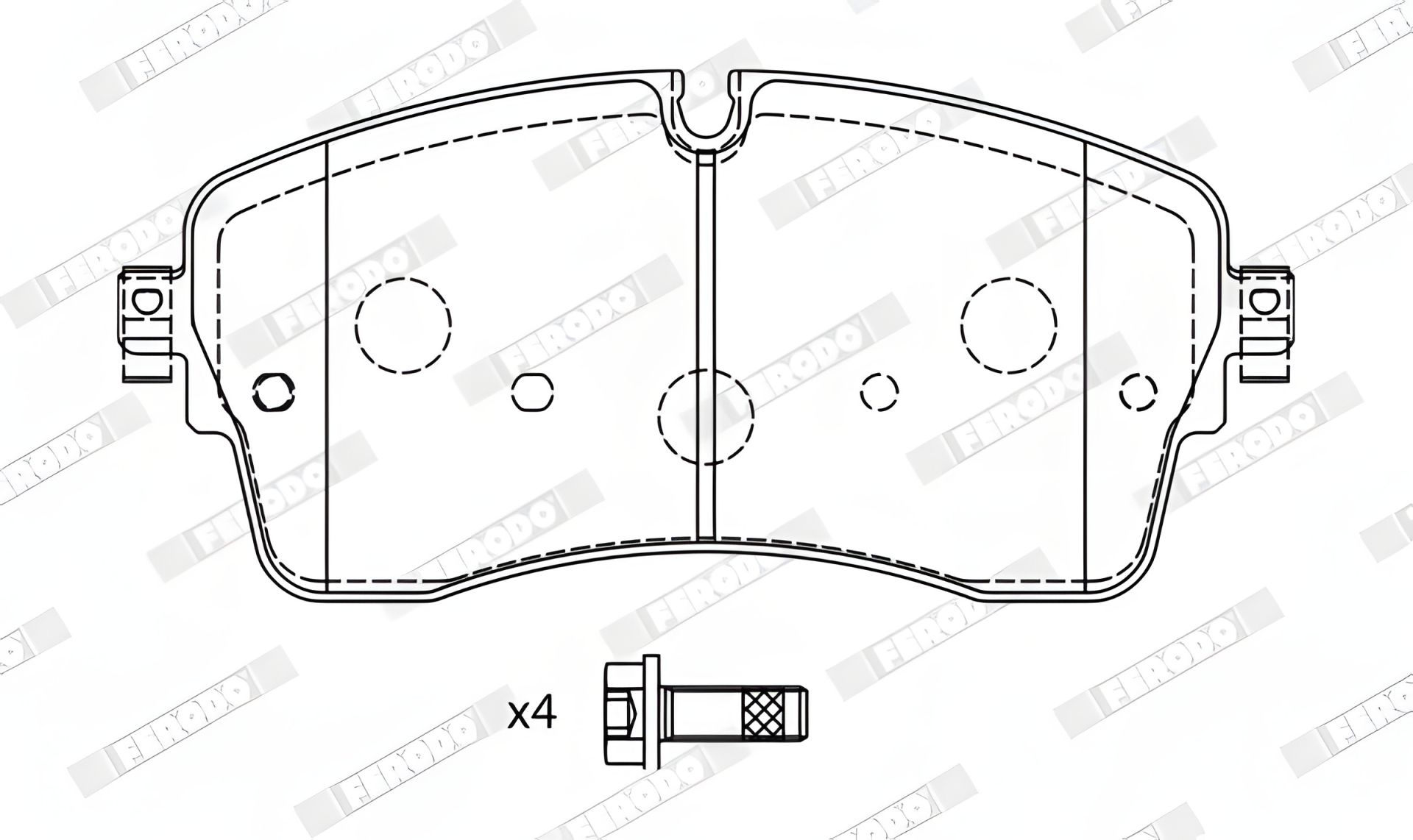 Тормозные колодки комплект JAGUAR E-PACE/LAND ROVER, FERODO (FDB5221) Тормозные колодки комплект JAGUAR E-PACE/LAND ROVER, FERODO (FDB5221)