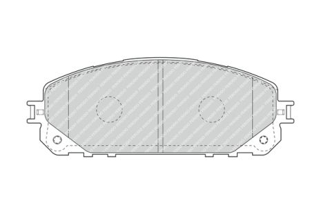 Комплект тормозных колодок JEEP CHEROKEE, FERODO (FDB4882)