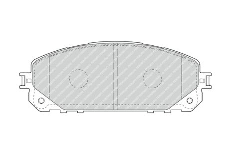 Комплект гальмівних колодок JEEP CHEROKEE, FERODO (FDB4882)