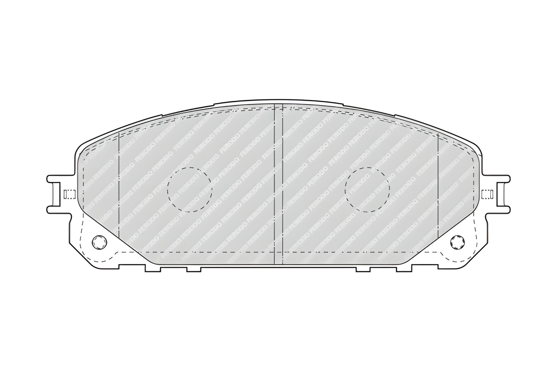 Комплект гальмівних колодок для JEEP CHEROKEE від FERODO (FDB4882) Комплект гальмівних колодок для JEEP CHEROKEE від FERODO (FDB4882)