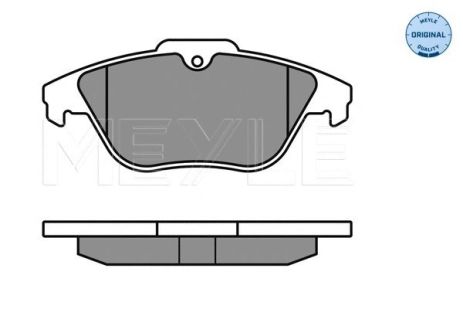 Комплект гальмівних колодок MB (BBDC), MB C-CLASS, MB E-CLASS, MEYLE (0252425317)