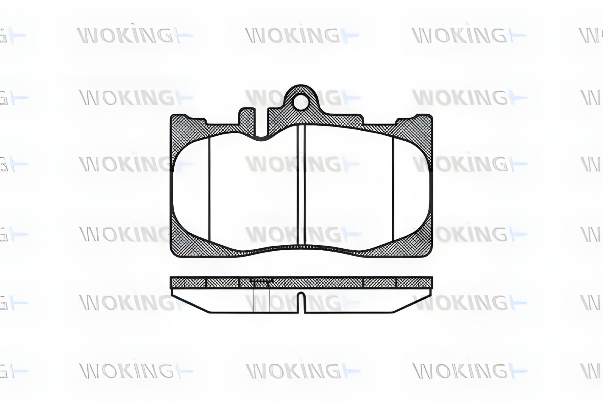 Комплект тормозных колодок LEXUS LS, WOKING (P990300) Комплект тормозных колодок LEXUS LS, WOKING (P990300)
