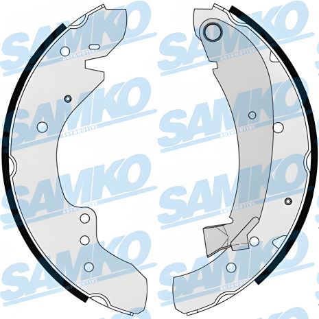 Комплект гальмівних колодок PEUGEOT BOXER, FIAT DUCATO, CITROËN JUMPER, SAMKO (87110) Комплект гальмівних колодок PEUGEOT BOXER, FIAT DUCATO, CITROËN JUMPER, SAMKO (87110)