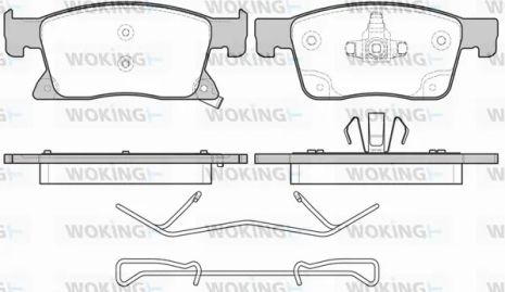Комплект тормозных колодок OPEL ASTRA, WOKING (P1779302)