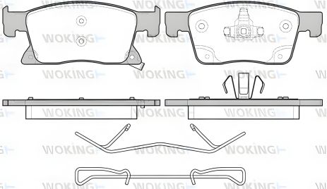 Комплект тормозных колодок для OPEL ASTRA, WOKING (P1779302) Комплект тормозных колодок для OPEL ASTRA, WOKING (P1779302)