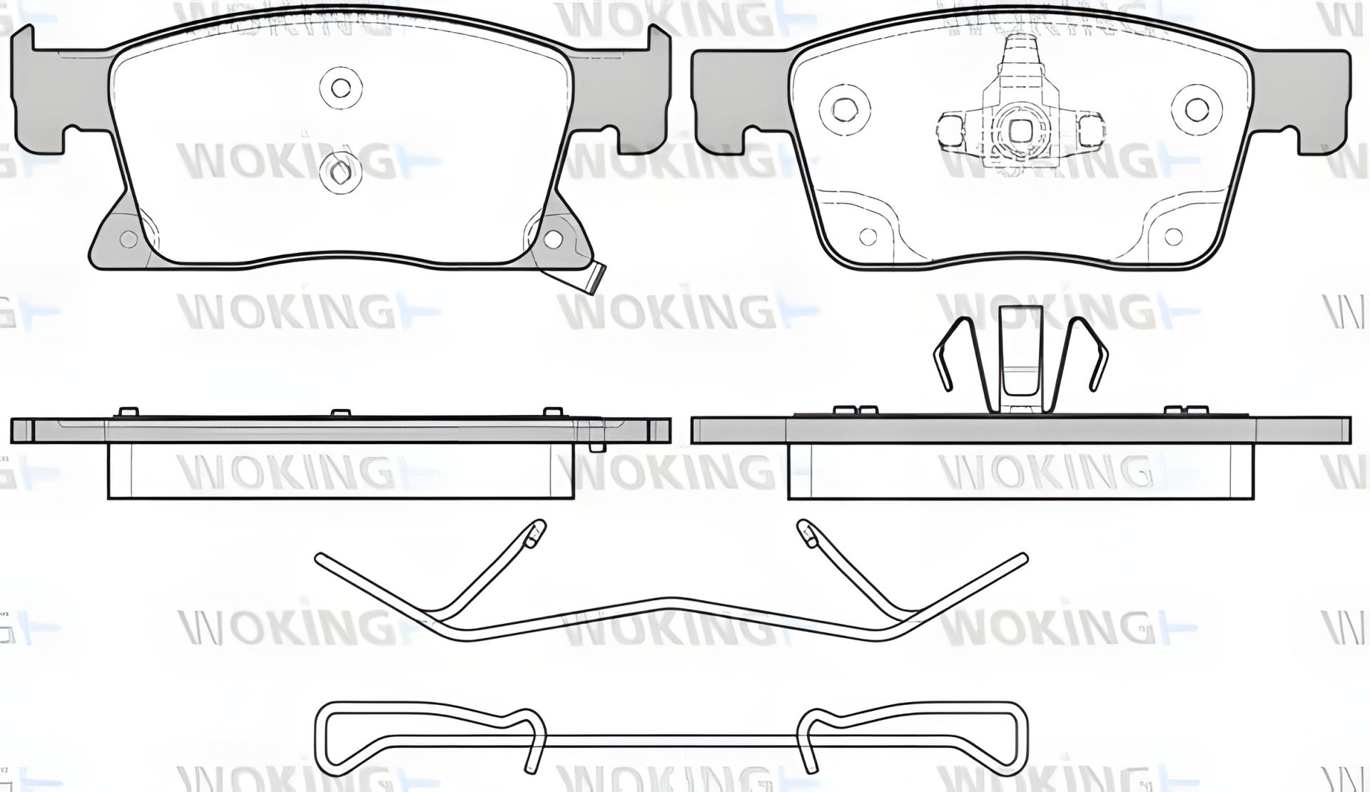 Комплект колодок гальмівних OPEL ASTRA, WOKING (P1779302) Комплект колодок гальмівних OPEL ASTRA, WOKING (P1779302)
