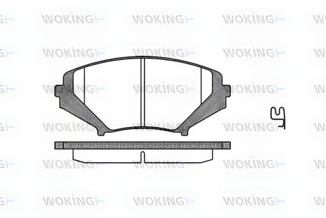Комплект колодок гальмівних RX-8 MAZDA, WOKING (P1180301) Комплект колодок гальмівних RX-8 MAZDA, WOKING (P1180301)