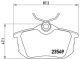 Комплект гальмівних колодок HAIMA (FAW), PROTON IMPIAN, SMART FORFOUR, BREMBO (P54023)