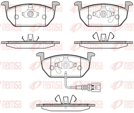 Тормозные колодки для SKODA OCTAVIA, SEAT LEON, VW GOLF, REMSA (160101) Тормозные колодки для SKODA OCTAVIA, SEAT LEON, VW GOLF, REMSA (160101)
