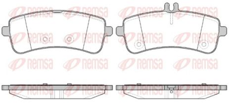 Комплект тормозных колодок MB AMG, MB C-CLASS, MB S-CLASS, REMSA (159400)