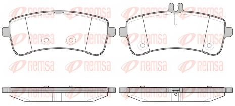 Колодочный тормозной комплект MB AMG, MB C-CLASS, MB S-CLASS, REMSA (159400)